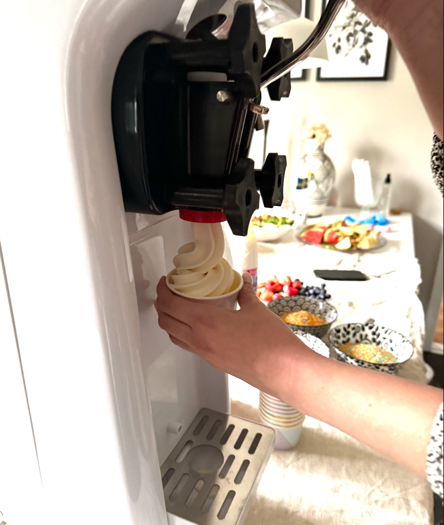 Fräsch mjukglass i rån